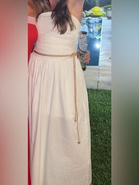 Sleeveless cotton long dress